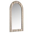 Calvo Wall Mirror - Arch - Grey - Travertine - 55cm x 100cm