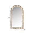 Calvo Wall Mirror - Arch - Grey - Travertine - 55cm x 100cm