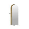 Draven Wall Mirror - Arch - Champagne Gold - 60cm x 160cm