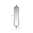 Hasting Wall Mirror - Antique Brass - Metal - 41cm x 192cm