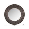 Jamel Wall Mirror - Round - Bronze - Aluminum - 86cm x 4cm