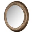 Laraya Wall Mirror - Round - Gold - Aluminum - 91cm x 11cm