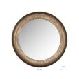 Laraya Wall Mirror - Round - Gold - Aluminum - 91cm x 11cm