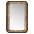 Loan Curved Wall Mirror - Antique Brass - Aluminum - 120cm x 80cm