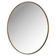 Lavinia Wall Mirror - Round - Gold - Metal - 90cm x 2cm