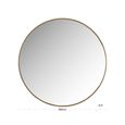 Lavinia Wall Mirror - Round - Gold - Metal - 90cm x 2cm