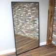 Leaner Mirror - Large - Black - Metal