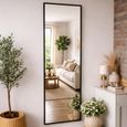 Wall Mirror - Black - Metal