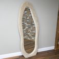 Leaner Mirror - Abstract - Cream - Teddy Fabric