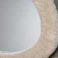 Wall Mirror - Abstract - Cream - Teddy Fabric
