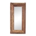 Bassano Wall Mirror - Natural - Teak Wood - 100cm x 200cm