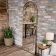 Leaner Mirror - Arch - Antique Gold - Metal - 63cm x 180cm