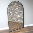 Leaner Mirror - Arch - Black - Metal - 107cm x 175cm