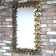 Butterfly Wall Mirror - Antique Gold - Metal - 80cm x 115cm