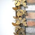 Butterfly Wall Mirror - Antique Gold - Metal - 80cm x 115cm