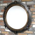 Wall Mirror - Round - Antique Bronze - Metal - 85cm x 85cm