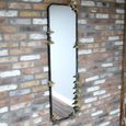 Butterfly Wall Mirror - Black - Metal - 46cm x 140cm