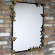 Butterfly Wall Mirror - Black - Metal - 75cm x 98cm