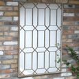 Wall Mirror - Rustic - Metal - 80cm x 120cm
