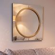 Briana Gold Square Wall Mirror