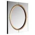 Briana Gold Square Wall Mirror