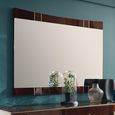 Bellagio Wall Mirror - Large - High Gloss Walnut - Wooden
