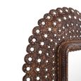 Peacock Wall Mirror - Large - Ornate Design - Bronze - Metal - 115cm x 145cm