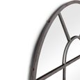 Roanne Window Mirror - Arch - Grey - Metal - 102cm x 152cm