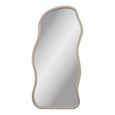 Bega Wall Mirror - Abstract - Beige - Glass and Pine Wood - 89cm x 180cm