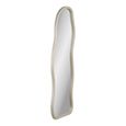 Bega Wall Mirror - Abstract - Beige - Glass and Pine Wood - 89cm x 180cm