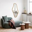 Brandsby Wall Mirror - Abstract - Natural - Pine Wood - 60cm x 120cm