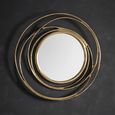 Clearance - Allende Wall Mirror - Round - Satin Gold - 66cm x 66cm - A634