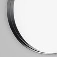 Clearance - Yard Thin Round Black Deep Edge Wall Mirror - FSS15982