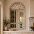 Isabella Gold and Champagne Arch Wall Mirror - 94cm x 175cm thumbnail