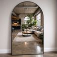 Leaner Mirror - Arch - Black - Metal - 107cm x 175cm