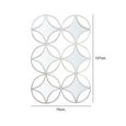 Wall Mirror - Silver Metal - 70cm x 107cm