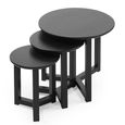 Nidri Nest of Tables - Set of 3 - Black