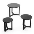 Nidri Nest of Tables - Set of 3 - Black
