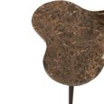 Bee Brown and Black Marble and Metal 3 Tier Nest of Tables thumbnail 3