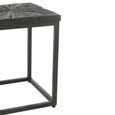 Shanil Nest of Tables - Square - 2 Tier - Sunburst - Black - Wood and Metal