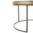 Rust Aluminium 3 Tier Round Nest of Tables thumbnail 5