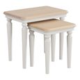Cromwell Nest of Tables - Set of 2 - Grey Painted