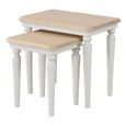 Cromwell Nest of Tables - Set of 2 - Grey Painted