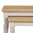 Chateau Nest of 2 Tables - Grey Painted - Pine