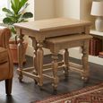 Chateau Nest of 2 Tables - Natural - Rustic Pine