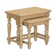 Chateau Nest of 2 Tables - Natural - Rustic Pine