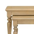 Chateau Nest of 2 Tables - Natural - Rustic Pine