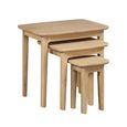 Cotswold Oak Nest of 3 Tables - Natural