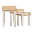 Windermere Painted Nest of 3 Tables - Oyster Grey