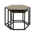 Babita Nest of 2 Tables - Hexagon - Black Metal